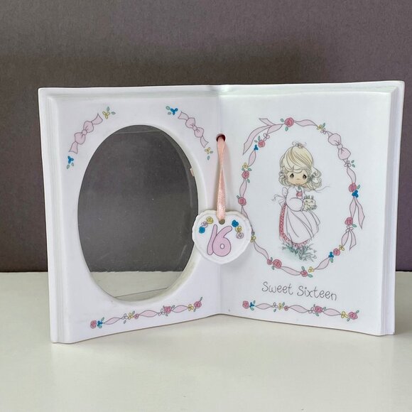 Precious Moments Sweet 16 Growing in Grace Picture Holder w Heart Bookmark 25064 - Picture 4 of 16